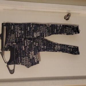 S Marc Defang Young Ladies Workout Spandex Suite with Special Marc Defang Print